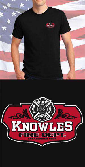 Screen Print Design Knowles Fire Department Maltese CrossFire Department Clothing