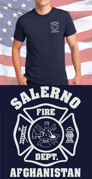 Screen Print Design Salerno Fire Department Maltese CrossFire Department Clothing