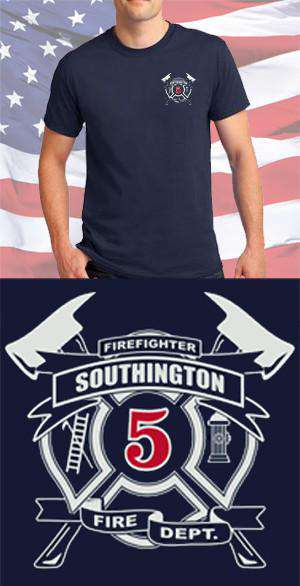 Screen Print Design Southington Fire Department Maltese CrossFire Department Clothing