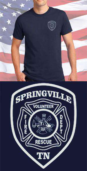Screen Print Design Springville Fire Department Maltese CrossFire Department Clothing