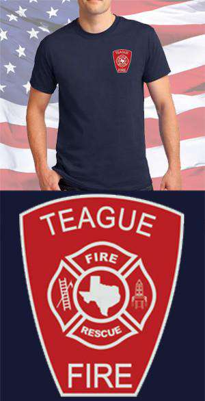Screen Print Design Teague Fire Department Maltese CrossFire Department Clothing
