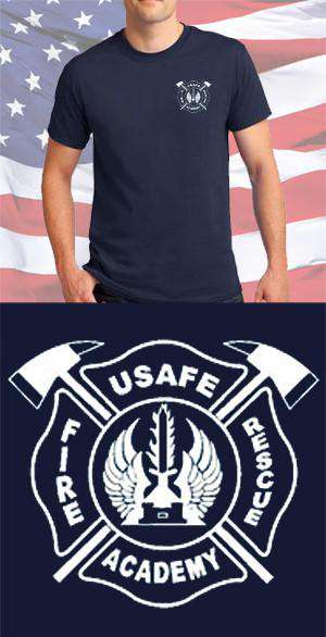 Screen Print Design USAFE Fire Academy Maltese CrossFire Department Clothing