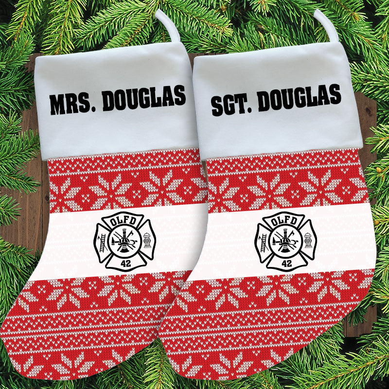 Firefighter Christmas Stocking - SUB