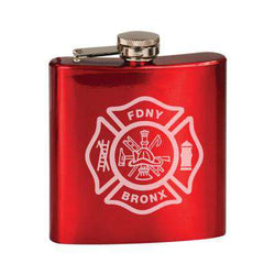 Laser Engraved Accesory Custom Maltese Stainless Steel Flask- LZRFire Department Clothing