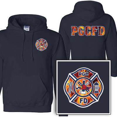 Customization Custom Printed Fire Maltese Pattern Sweatshirt - Gildan G125 - DIGFire Department Clothing