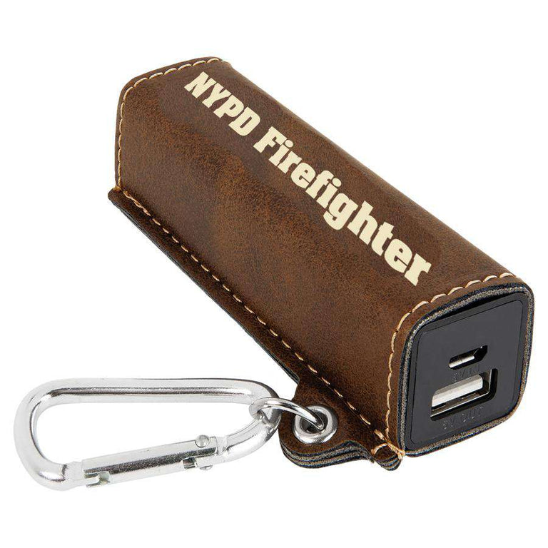 Laser Engraved Accesory Portable Charger with USB Cord-GFT1143-LZRFire Department Clothing