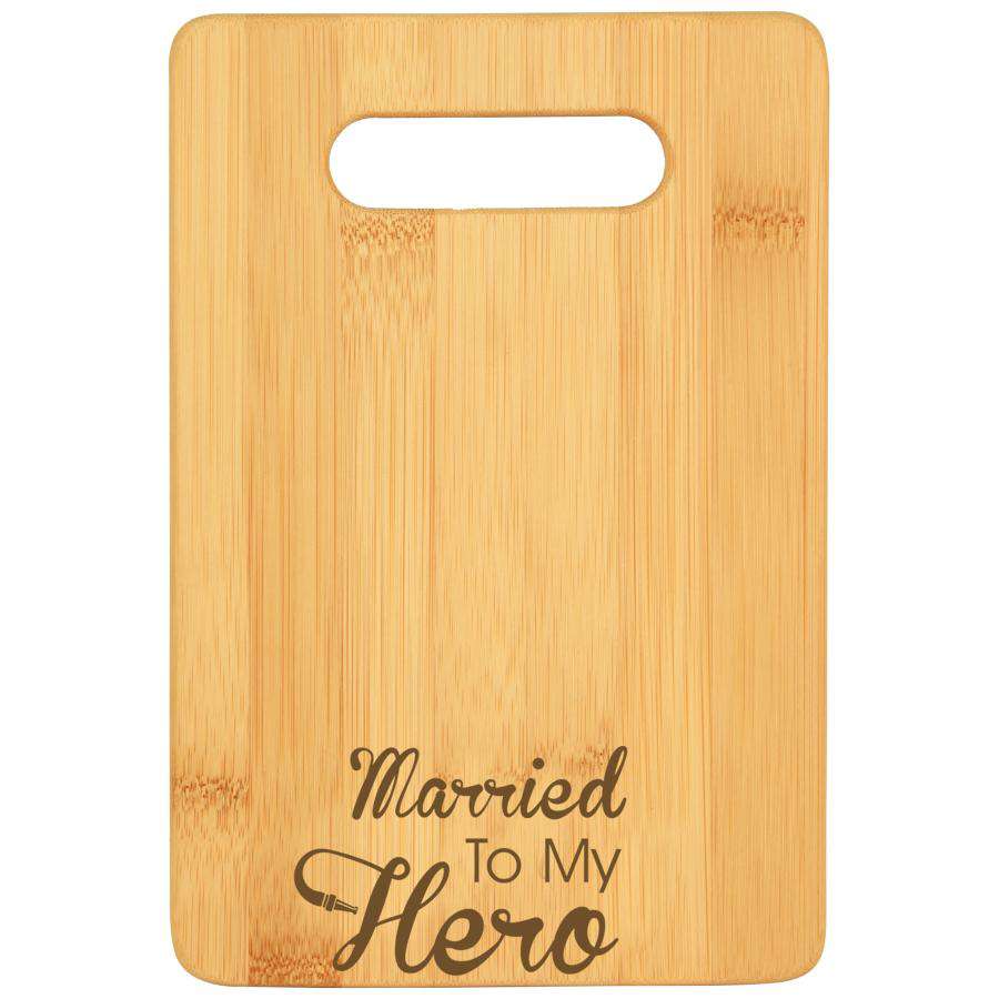 Laser Engraved Accesory Bamboo Bar Cutting Board-GFT219-LSRFire Department Clothing