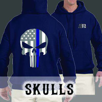 Customization Printed Custom Skull Sweatshirt - SS4500 - DTGFire Department Clothing