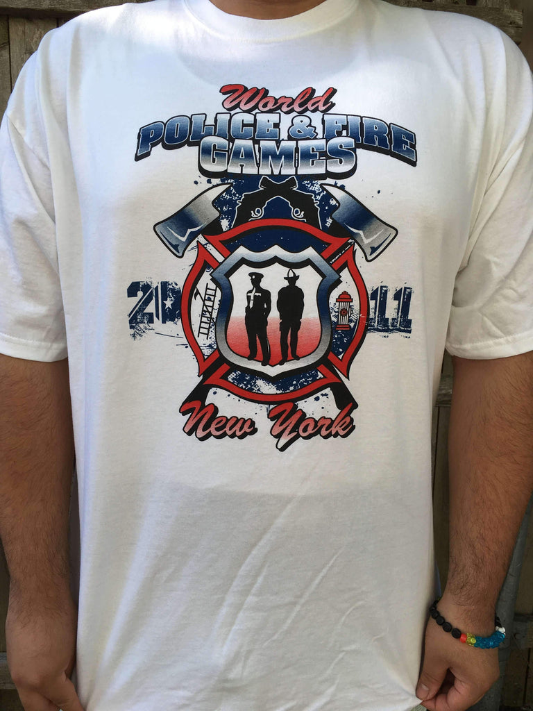  World Police & Fire Games Printed ShirtFire Department Clothing