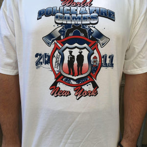  World Police & Fire Games Printed ShirtFire Department Clothing