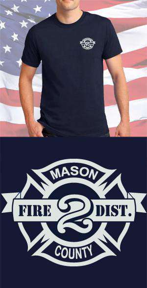 Screen Print Design Mason County Fire Department Maltese CrossFire Department Clothing