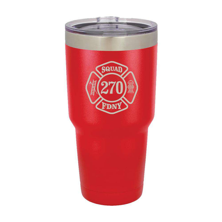  Custom Firefighter Polar Camel Vacuum Insulated Tumbler with Company - LTM938 - LZRFire Department Clothing