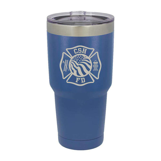  Custom Firefighter Polar Camel Vacuum Insulated Tumbler with Flag - LTM938 - LZRFire Department Clothing