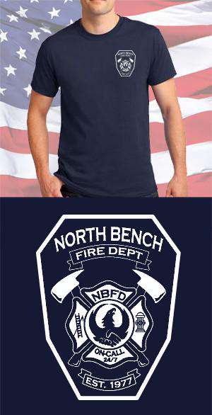 Screen Print Design North Bench Fire Department Maltese CrossFire Department Clothing