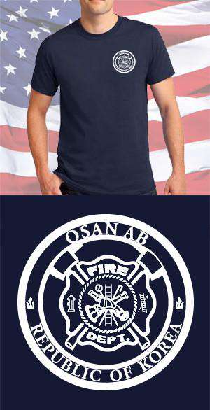 Screen Print Design Osan AFB Fire Department Maltese CrossFire Department Clothing