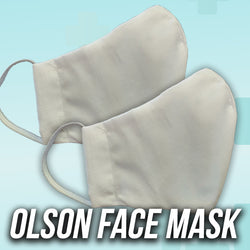  Cloth Face Mask 2 Pack - Olson - Made in USA - 100% CottonFire Department Clothing