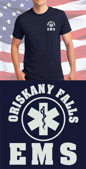 Screen Print Design Oriskany Falls EMS Maltese CrossFire Department Clothing