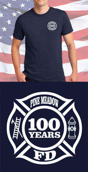Screen Print Design Pine Meadow Fire Department Maltese CrossFire Department Clothing