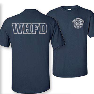 Cad-Cut Garment Custom Reflective Firefighter Design - Gildan 200 - CADFire Department Clothing