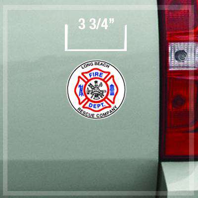  Custom Fire Department Maltese Decal Sticker Set of 3 - DIGFire Department Clothing
