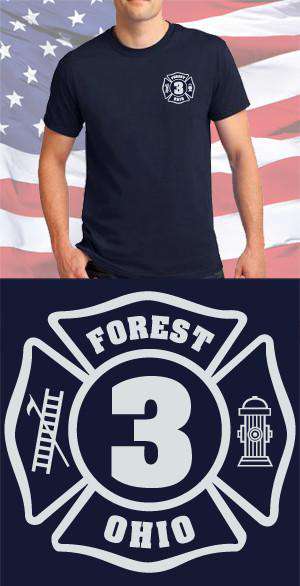 Screen Print Design Forest Fire Department Maltese CrossFire Department Clothing