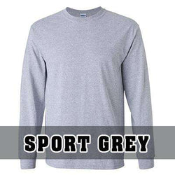 Customization Custom Printed Silver Foil Maltese Pattern Long Sleeve Shirt - Gildan G240 - DIGFire Department Clothing