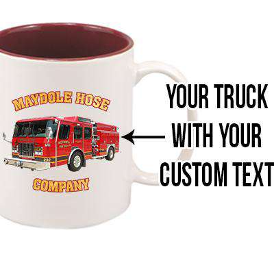 Customizable Firetruck Mug - SM11 - SUBFire Department Clothing
