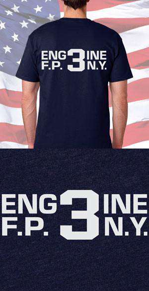 Screen Print Design Floral Park Fire Department Engine Back DesignFire Department Clothing