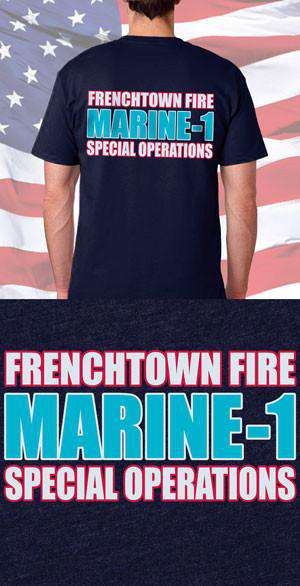 Screen Print Design Frenchtown Fire Department Special Operations Back DesignFire Department Clothing