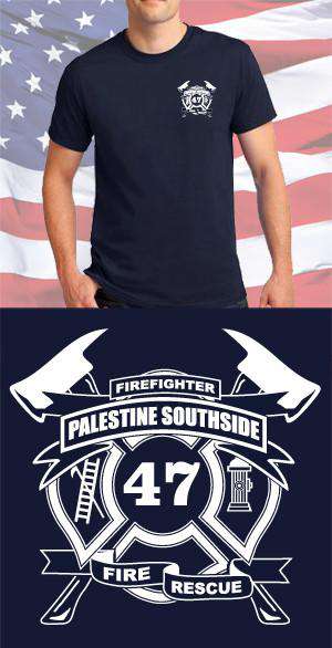 Screen Print Design Palestine Southside Fire Department Maltese CrossFire Department Clothing