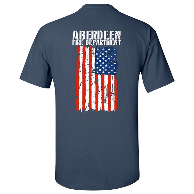Printed American Flag T-Shirt - Gildan G200- DTG