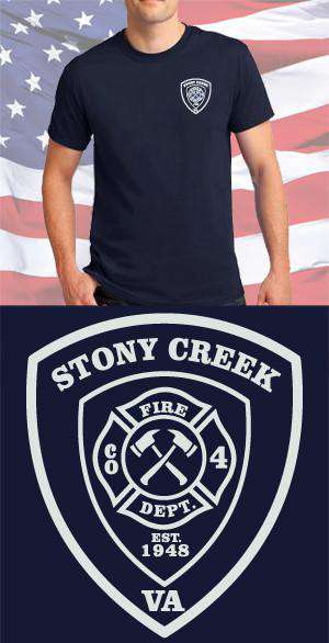 Screen Print Design Stony Creek Fire Department Maltese CrossFire Department Clothing