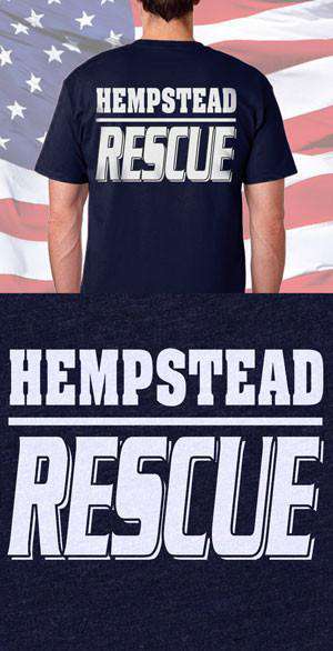 Screen Print Design Hempstead Fire Department Rescue Back DesignFire Department Clothing