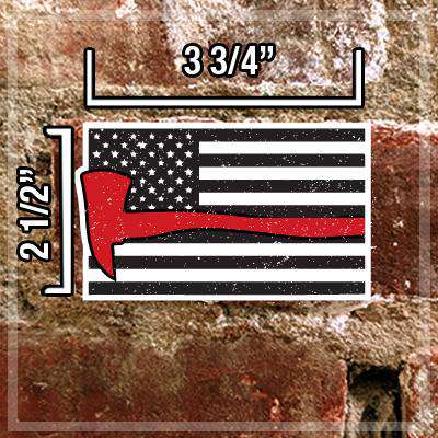 Stickers Digital Axe Flag Decals Set - DIGFire Department Clothing