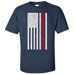  Printed Firefighter Shirt - "Proud Dad" - Gildan 200 - DTGFire Department Clothing