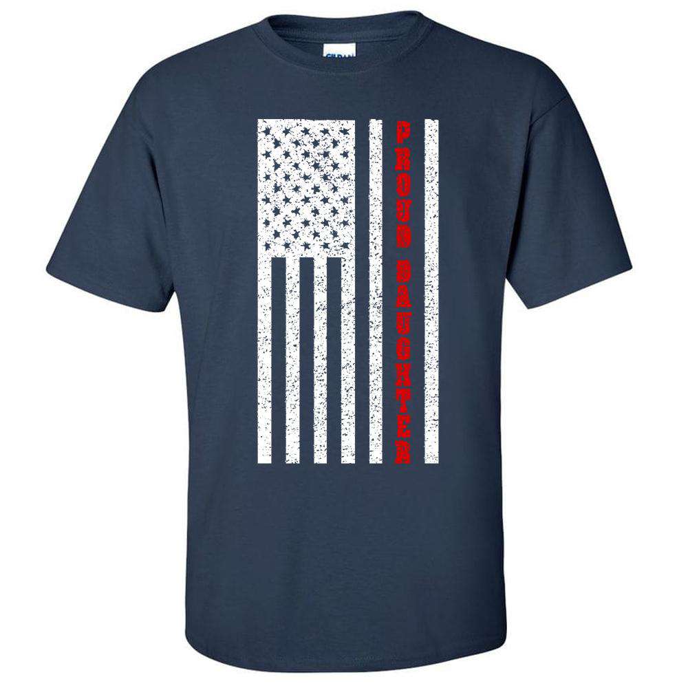  Firefighter printed T-Shirt "Proud Daughter" - Gildan 200 - DTGFire Department Clothing