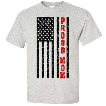  Printed Firefighter Shirt - "Proud Mom" - Gildan 200- DTGFire Department Clothing