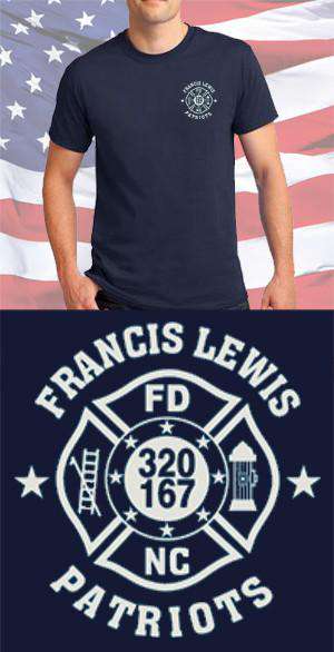 Screen Print Design Francis Lewis Fire Department Maltese CrossFire Department Clothing