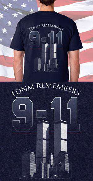 Screen Print Design FDNM Remembrance Back DesignFire Department Clothing