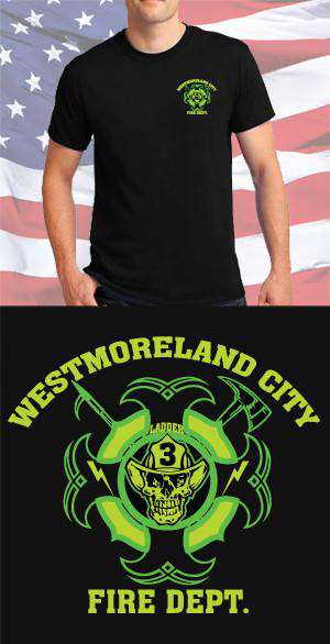 Screen Print Design Westmoreland City Fire Department Maltese CrossFire Department Clothing