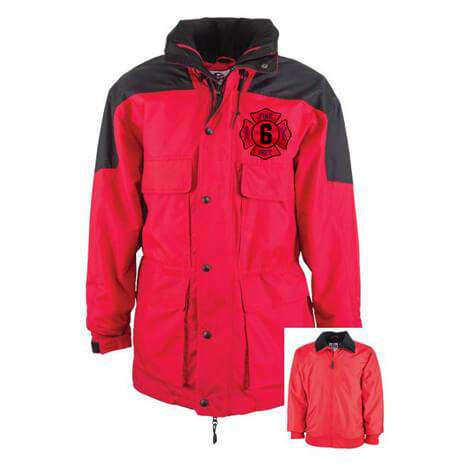 Jacket Yukon Jacket w/ Zip-Out Jacket - Game Sportswear - Style 3100Fire Department Clothing