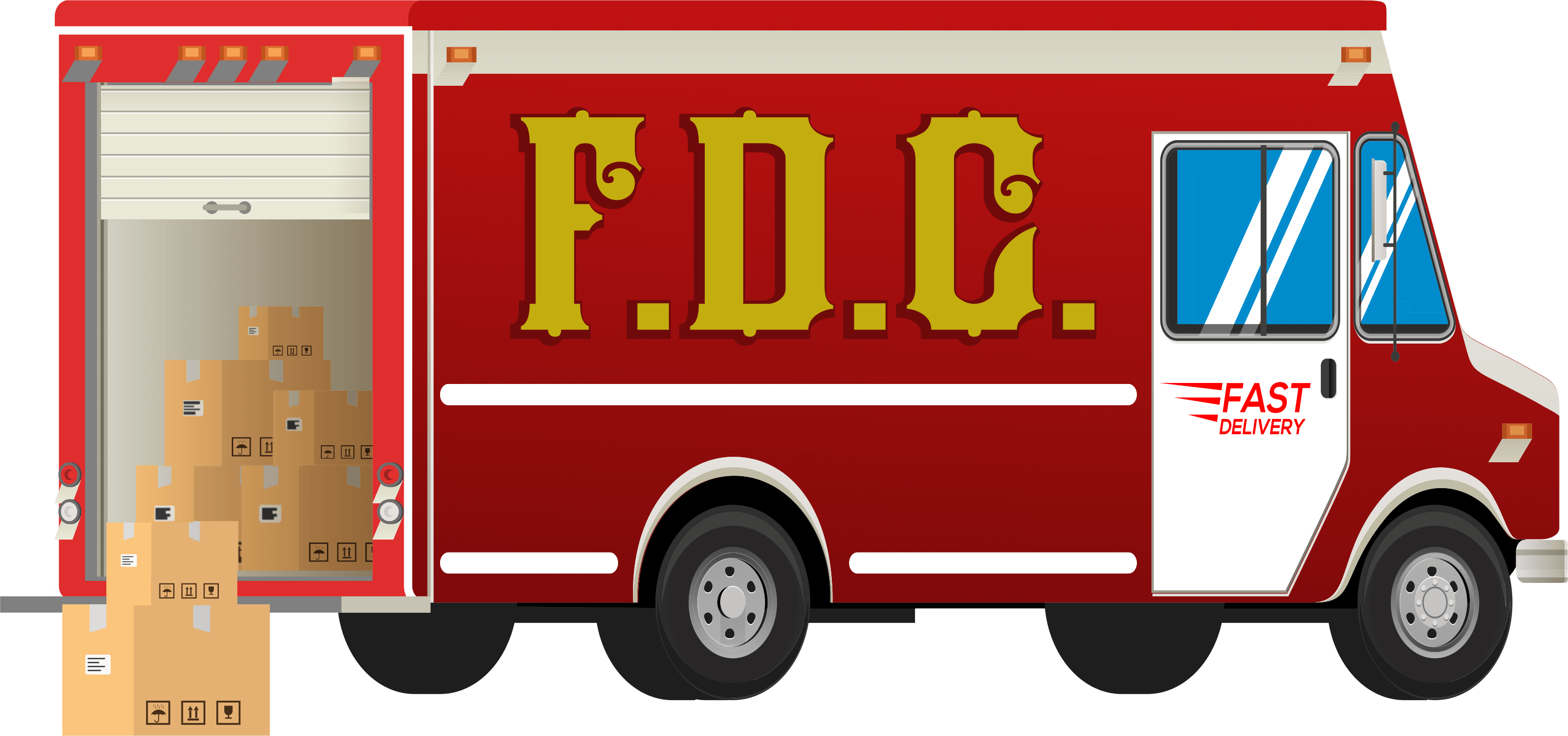 Fire Department Clothing Delivery Van
